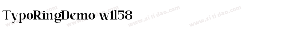 TypoRingDemo-w1l58字体转换