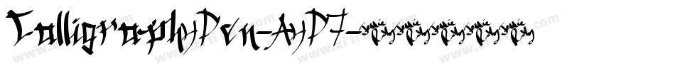 CalligraphyPen-AyP7字体转换