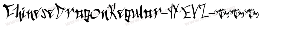 ChineseDragonRegular-9YEV2字体转换