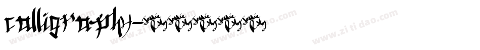 calligraphy字体转换