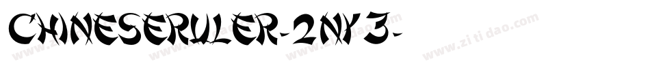 ChineseRuler-2ny3字体转换