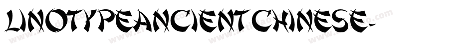 LinotypeAncientChinese字体转换