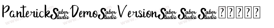 Panterick-Demo-Version-2字体转换