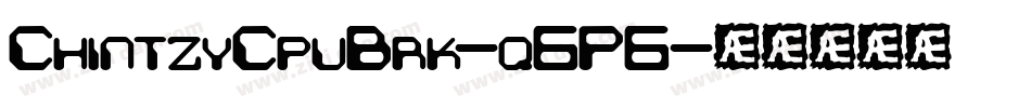ChintzyCpuBrk-q6P6字体转换
