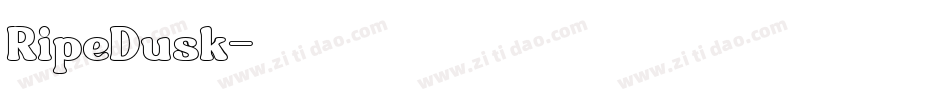 RipeDusk字体转换