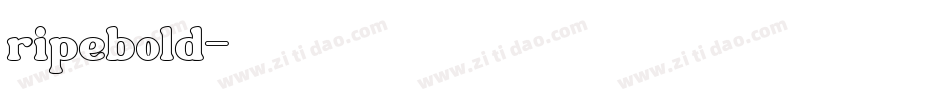 ripebold字体转换
