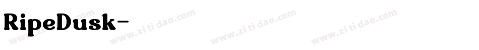RipeDusk字体转换