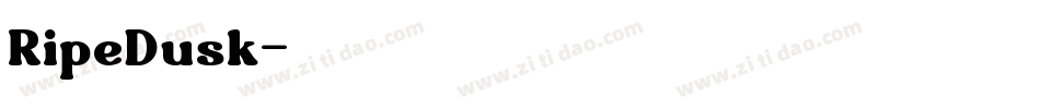 RipeDusk字体转换