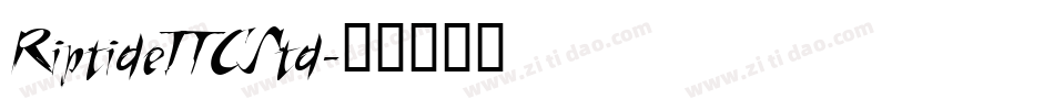 RiptideITCStd字体转换