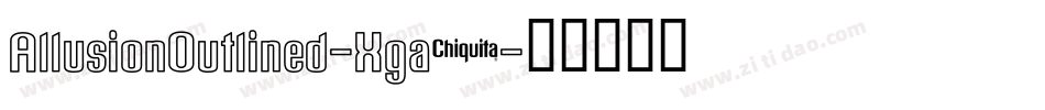 AllusionOutlined-Xga2字体转换