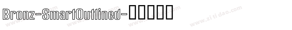 Bronz-SmartOutlined字体转换