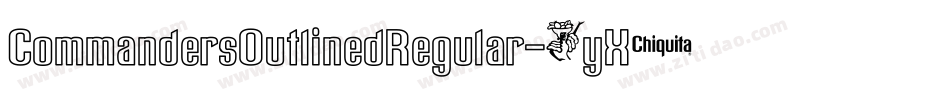 CommandersOutlinedRegular-1yX2字体转换