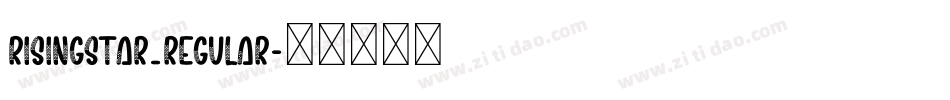 RisingStar_Regular字体转换