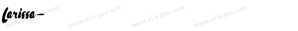 Larissa字体转换
