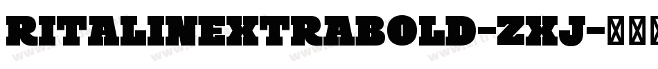RitalinExtrabold-ZXJ字体转换