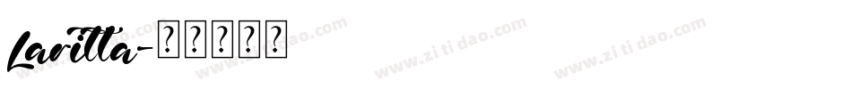 Laritta字体转换