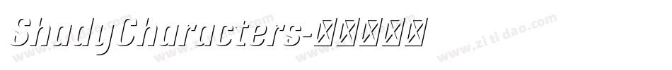 ShadyCharacters字体转换