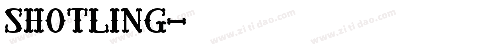 Shotling字体转换