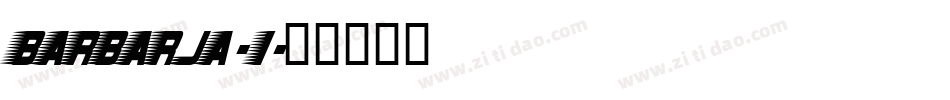 BARBARJA-1字体转换