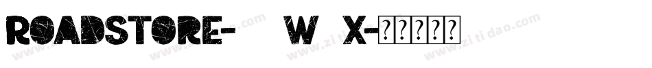 Roadstore-51W6x字体转换
