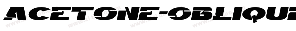 Acetone-Oblique字体转换