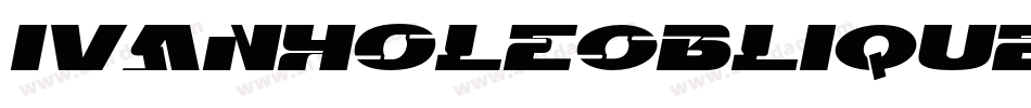 IvanholeOblique字体转换