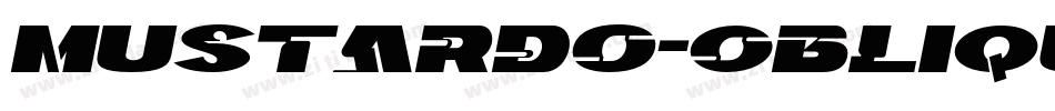 Mustardo-Oblique字体转换