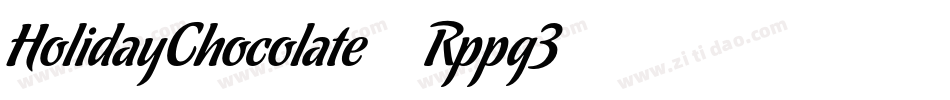 HolidayChocolate-Rppg3字体转换