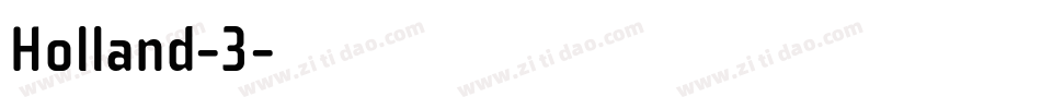 Holland-3字体转换