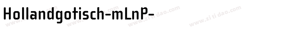 Hollandgotisch-mLnP字体转换