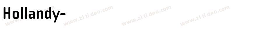 Hollandy字体转换