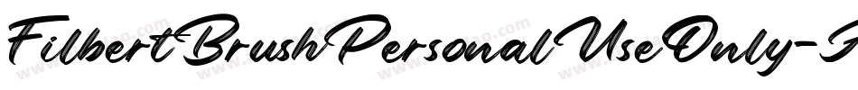 FilbertBrushPersonalUseOnly-AEX6字体转换
