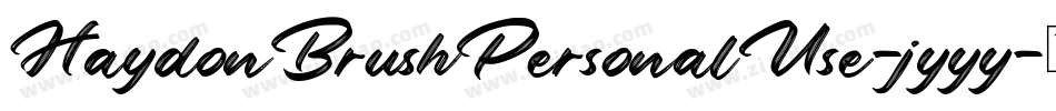 HaydonBrushPersonalUse-jyyy字体转换