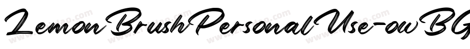 LemonBrushPersonalUse-owBG0字体转换