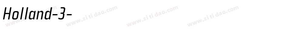 Holland-3字体转换