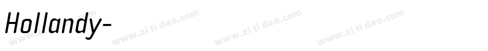 Hollandy字体转换