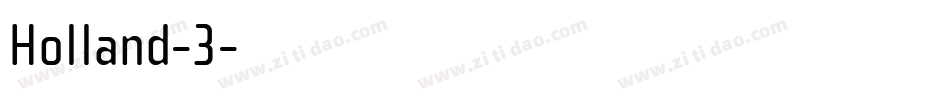 Holland-3字体转换