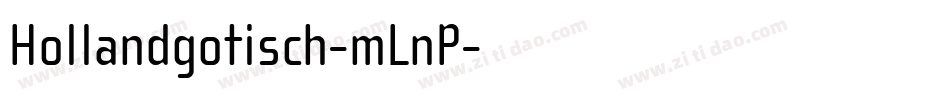 Hollandgotisch-mLnP字体转换