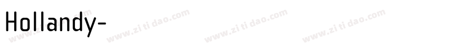Hollandy字体转换