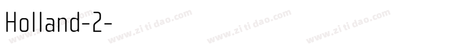 Holland-2字体转换