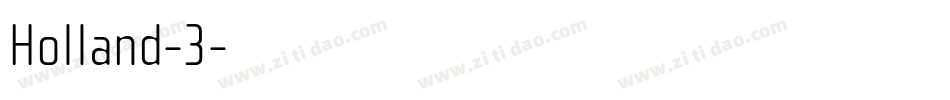 Holland-3字体转换