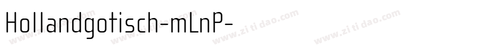 Hollandgotisch-mLnP字体转换