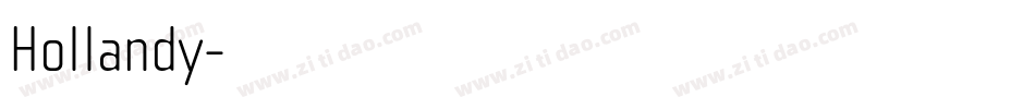 Hollandy字体转换