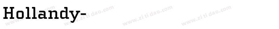 Hollandy字体转换