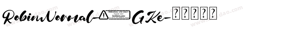 RobinNormal-2GKe字体转换