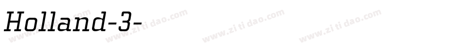 Holland-3字体转换