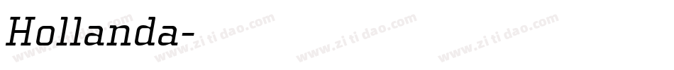 Hollanda字体转换
