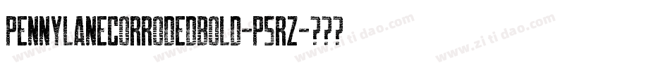 PennyLaneCorrodedBold-P5RZ字体转换