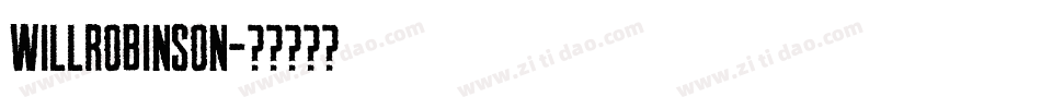 WillRobinson字体转换