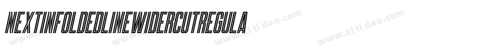 NextInFoldedLineWiderCutRegular-1V6e字体转换